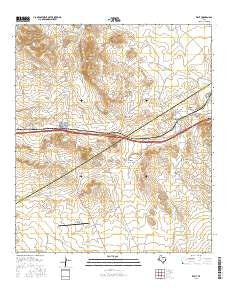 Kent Texas Current topographic map, 1:24000 scale, 7.5 X 7.5 Minute, Year 2016