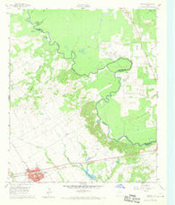 Kerens Texas Historical topographic map, 1:24000 scale, 7.5 X 7.5 Minute, Year 1961