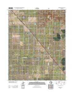 Kerrick Texas Historical topographic map, 1:24000 scale, 7.5 X 7.5 Minute, Year 2012