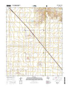Kerrick Texas Current topographic map, 1:24000 scale, 7.5 X 7.5 Minute, Year 2016