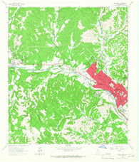 Kerrville Texas Historical topographic map, 1:24000 scale, 7.5 X 7.5 Minute, Year 1964
