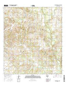 Keystone Ranch Texas Current topographic map, 1:24000 scale, 7.5 X 7.5 Minute, Year 2016