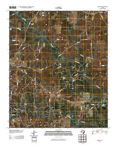 Kildare Texas Historical topographic map, 1:24000 scale, 7.5 X 7.5 Minute, Year 2010