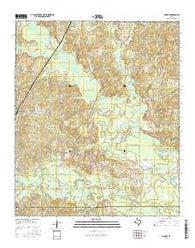 Kildare Texas Current topographic map, 1:24000 scale, 7.5 X 7.5 Minute, Year 2016