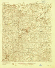 Kilgore Texas Historical topographic map, 1:48000 scale, 15 X 15 Minute, Year 1936
