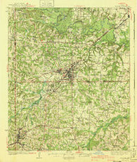 Kilgore Texas Historical topographic map, 1:62500 scale, 15 X 15 Minute, Year 1940
