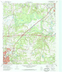 Kilgore NE Texas Historical topographic map, 1:24000 scale, 7.5 X 7.5 Minute, Year 1971