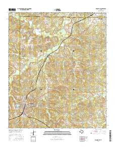 Kilgore SW Texas Current topographic map, 1:24000 scale, 7.5 X 7.5 Minute, Year 2016