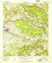 Killeen Texas Historical topographic map, 1:62500 scale, 15 X 15 Minute, Year 1947