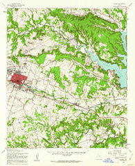 Killeen Texas Historical topographic map, 1:62500 scale, 15 X 15 Minute, Year 1958