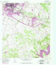 Killeen Texas Historical topographic map, 1:24000 scale, 7.5 X 7.5 Minute, Year 1958