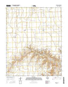 Kimball Texas Current topographic map, 1:24000 scale, 7.5 X 7.5 Minute, Year 2016
