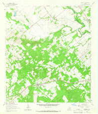 Kingsbury Texas Historical topographic map, 1:24000 scale, 7.5 X 7.5 Minute, Year 1964