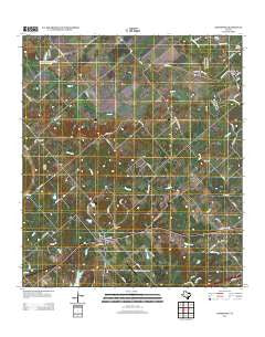 Kingsbury Texas Historical topographic map, 1:24000 scale, 7.5 X 7.5 Minute, Year 2013