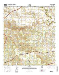 Kingsbury Texas Current topographic map, 1:24000 scale, 7.5 X 7.5 Minute, Year 2016