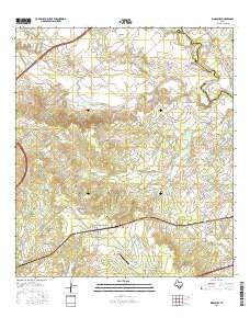 Kingsbury Texas Current topographic map, 1:24000 scale, 7.5 X 7.5 Minute, Year 2016