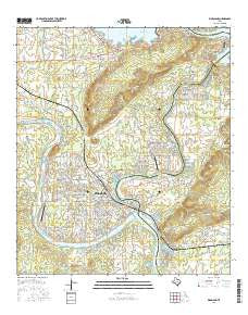 Kingsland Texas Current topographic map, 1:24000 scale, 7.5 X 7.5 Minute, Year 2016