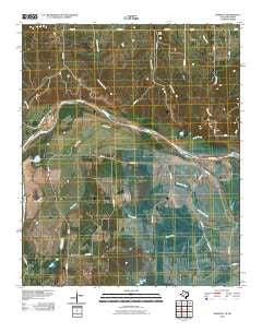 Kiomatia Texas Historical topographic map, 1:24000 scale, 7.5 X 7.5 Minute, Year 2010