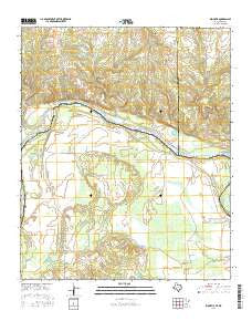 Kiomatia Texas Current topographic map, 1:24000 scale, 7.5 X 7.5 Minute, Year 2016