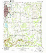 Kirby Lake Texas Historical topographic map, 1:62500 scale, 15 X 15 Minute, Year 1957
