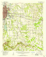Kirby Lake Texas Historical topographic map, 1:62500 scale, 15 X 15 Minute, Year 1957