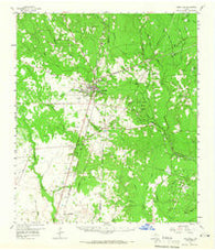 Kirbyville Texas Historical topographic map, 1:62500 scale, 15 X 15 Minute, Year 1958