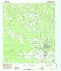 Kirbyville Texas Historical topographic map, 1:24000 scale, 7.5 X 7.5 Minute, Year 1984