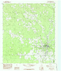 Kirbyville Texas Historical topographic map, 1:24000 scale, 7.5 X 7.5 Minute, Year 1984