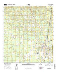 Kirbyville Texas Current topographic map, 1:24000 scale, 7.5 X 7.5 Minute, Year 2016