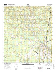 Kirbyville Texas Current topographic map, 1:24000 scale, 7.5 X 7.5 Minute, Year 2016