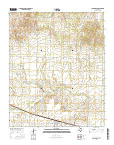 Kirkland North Texas Current topographic map, 1:24000 scale, 7.5 X 7.5 Minute, Year 2016