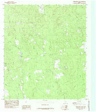 Kirkpatrick Lake Texas Historical topographic map, 1:24000 scale, 7.5 X 7.5 Minute, Year 1984