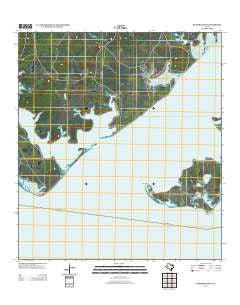 Kleberg Point Texas Historical topographic map, 1:24000 scale, 7.5 X 7.5 Minute, Year 2013