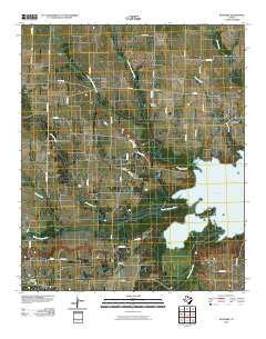 Klondike Texas Historical topographic map, 1:24000 scale, 7.5 X 7.5 Minute, Year 2010