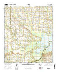 Klondike Texas Current topographic map, 1:24000 scale, 7.5 X 7.5 Minute, Year 2016