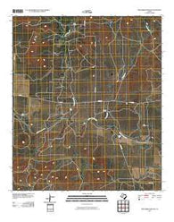 Knickerbocker NW Texas Historical topographic map, 1:24000 scale, 7.5 X 7.5 Minute, Year 2010