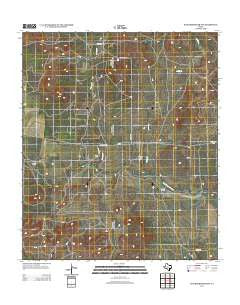 Knickerbocker NW Texas Historical topographic map, 1:24000 scale, 7.5 X 7.5 Minute, Year 2012