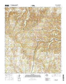 Knob Hill Texas Current topographic map, 1:24000 scale, 7.5 X 7.5 Minute, Year 2016