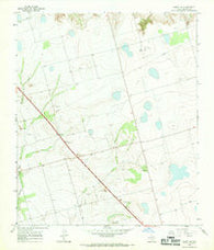 Knott NE Texas Historical topographic map, 1:24000 scale, 7.5 X 7.5 Minute, Year 1966