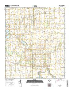 Knott SW Texas Current topographic map, 1:24000 scale, 7.5 X 7.5 Minute, Year 2016