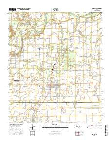 Knox City Texas Current topographic map, 1:24000 scale, 7.5 X 7.5 Minute, Year 2016