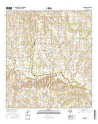 Komensky Texas Current topographic map, 1:24000 scale, 7.5 X 7.5 Minute, Year 2016