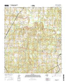 Kosse East Texas Current topographic map, 1:24000 scale, 7.5 X 7.5 Minute, Year 2016
