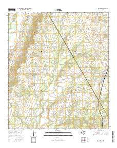 Kosse West Texas Current topographic map, 1:24000 scale, 7.5 X 7.5 Minute, Year 2016