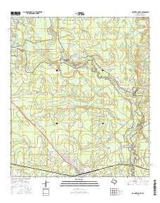 Kountze North Texas Current topographic map, 1:24000 scale, 7.5 X 7.5 Minute, Year 2016