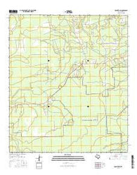 Kountze SW Texas Current topographic map, 1:24000 scale, 7.5 X 7.5 Minute, Year 2016