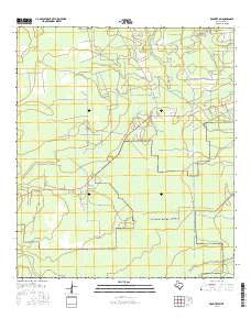 Kountze SW Texas Current topographic map, 1:24000 scale, 7.5 X 7.5 Minute, Year 2016
