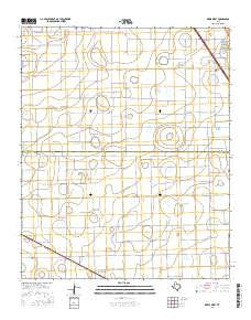 Kress West Texas Current topographic map, 1:24000 scale, 7.5 X 7.5 Minute, Year 2016