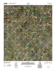 Kurten Texas Historical topographic map, 1:24000 scale, 7.5 X 7.5 Minute, Year 2010
