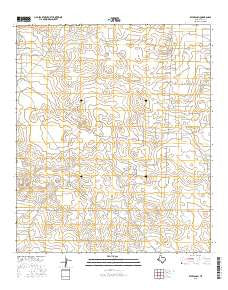 Kyle Ranch Texas Current topographic map, 1:24000 scale, 7.5 X 7.5 Minute, Year 2016